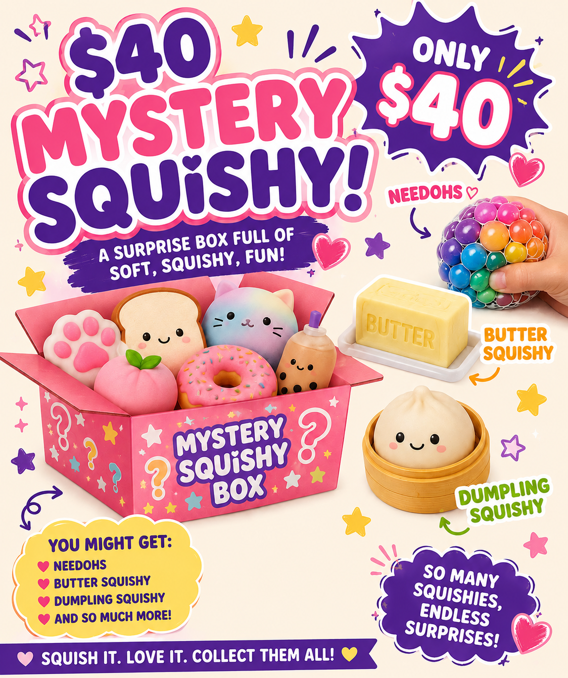 Squishy mystery box!